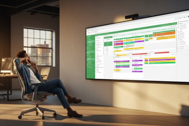 wide shot of a modern