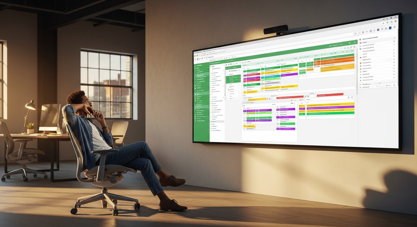 wide shot of a modern