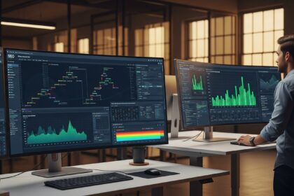 A professional wide shot of a modern