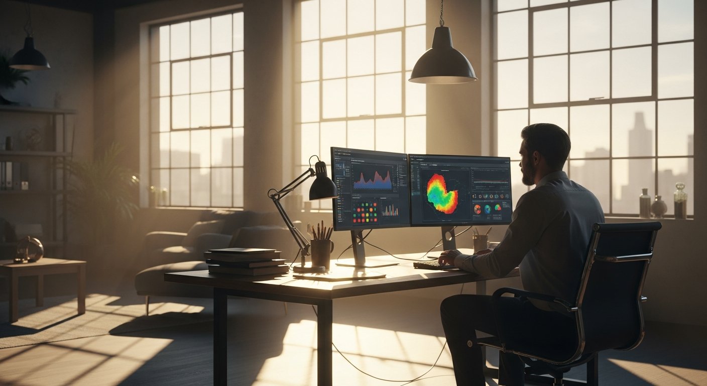 wide shot of a modern