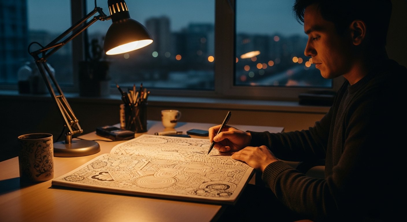 Zentangle co to? Jak rysowanie kropek uratowało mnie przed stresem